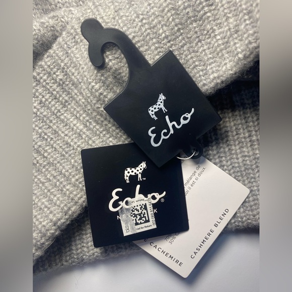 NWT Echo Women’s Wool Cashmere Slouch Beanie Hat Gift Warm Winter Cozy - Picture 6 of 6